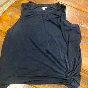 Xhilaration 1x asymmetrical twist tie top